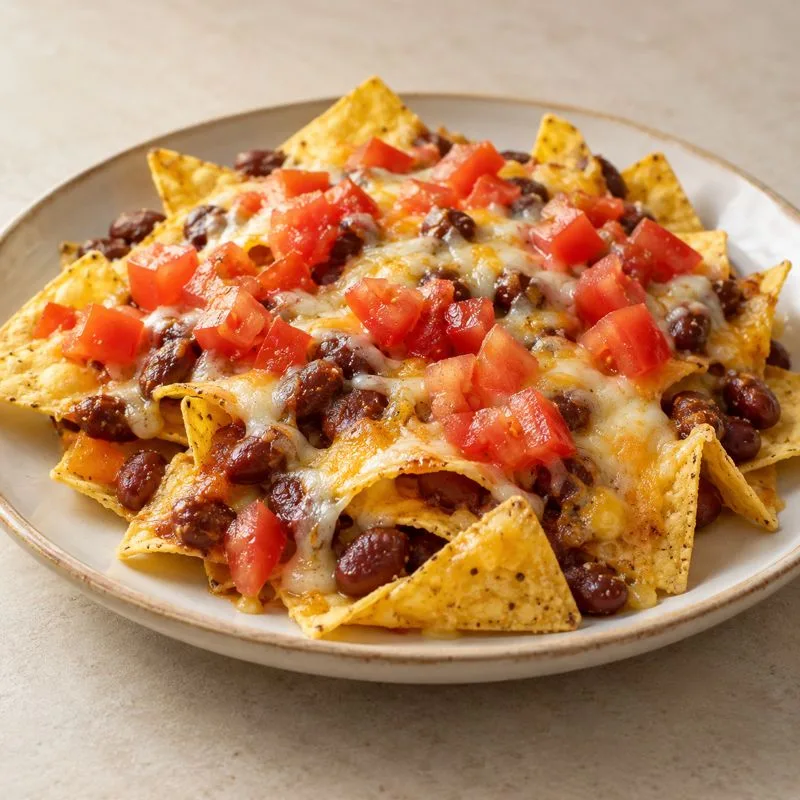 Ilustración de Nachos gratinados