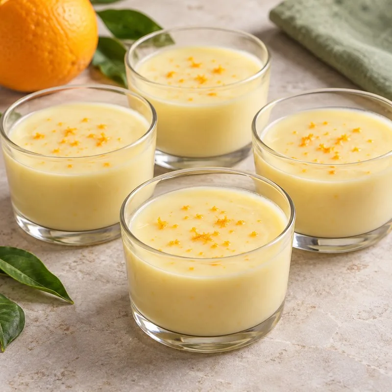 Ilustración de Crema dulce de naranja