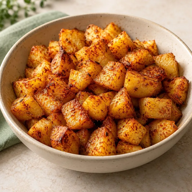 Ilustración de Patatas con pimentón y comino