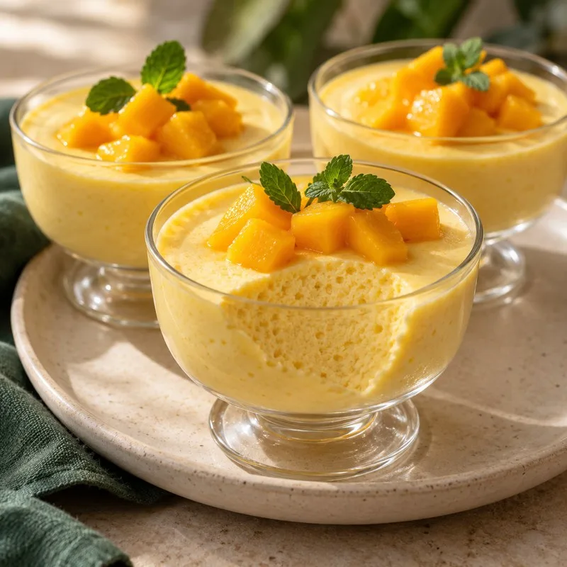 Ilustración de Mousse de mango