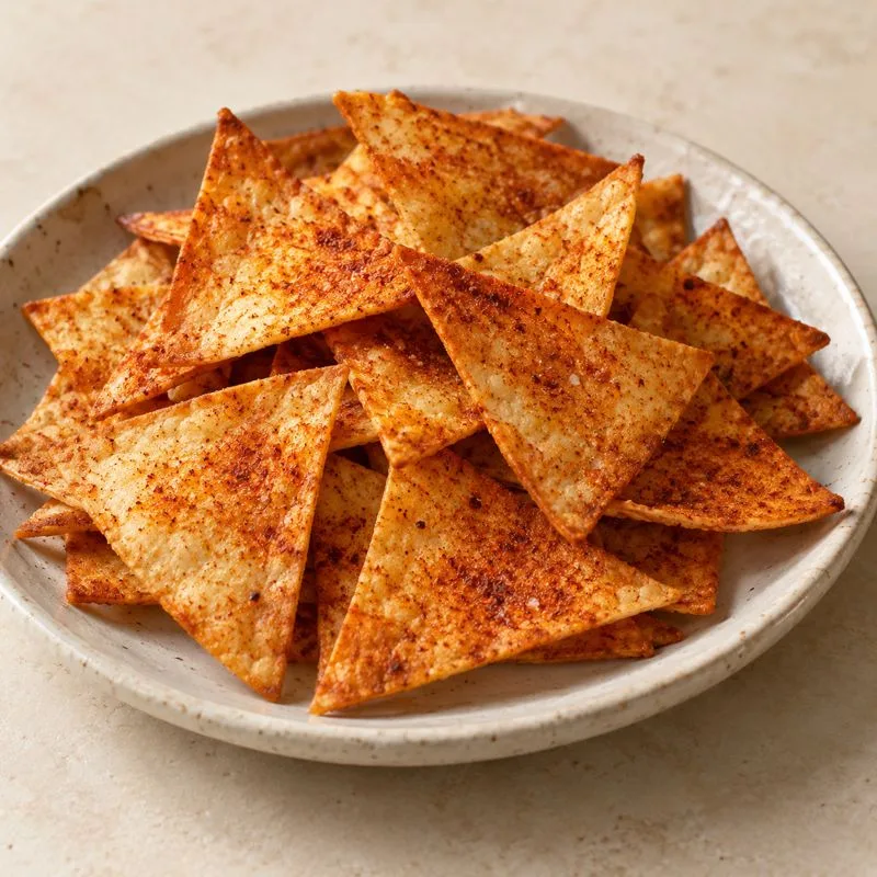 Ilustración de Chips de tortilla al pimentón