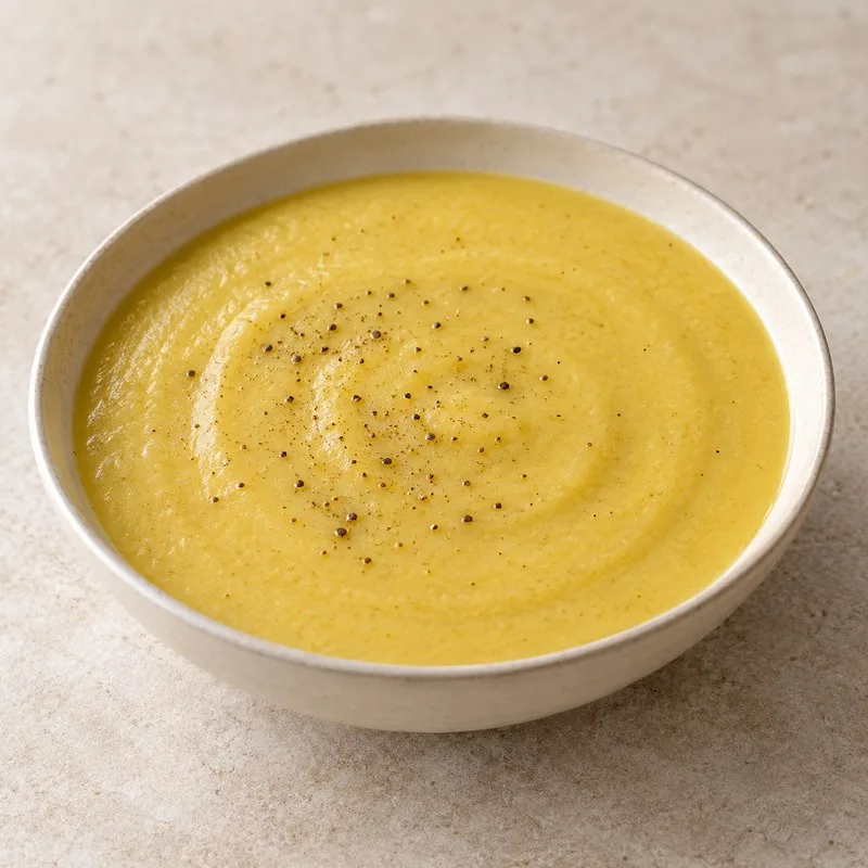 Ilustración de Crema de coliflor al curry