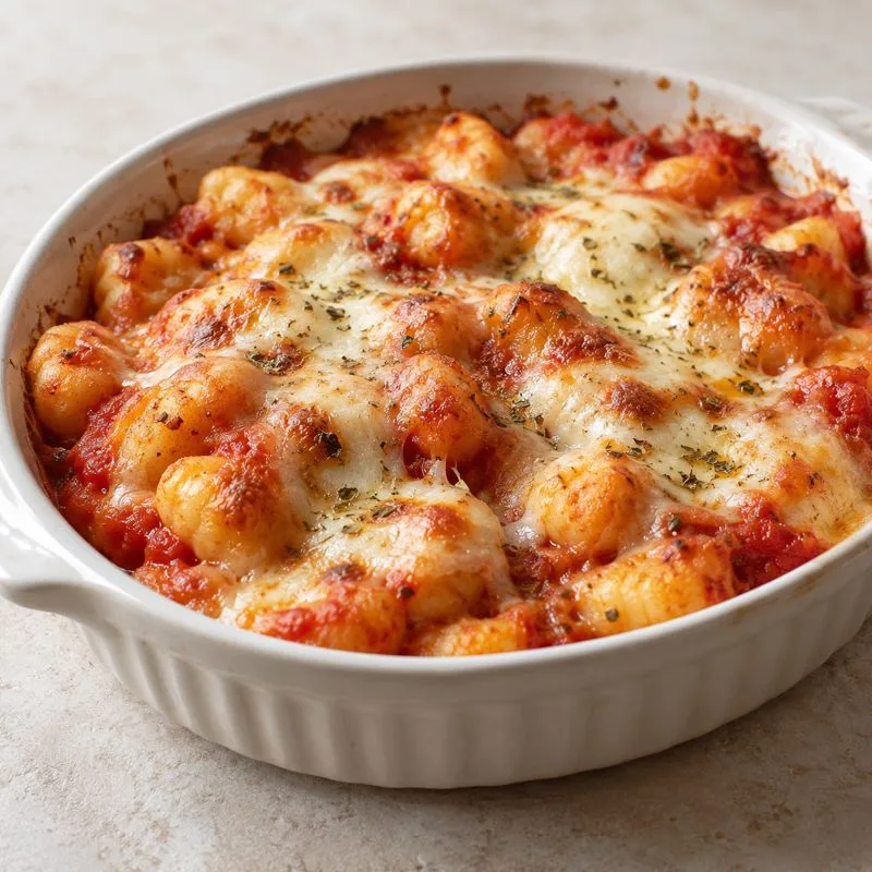 Ilustración de Gratinado de gnocchi