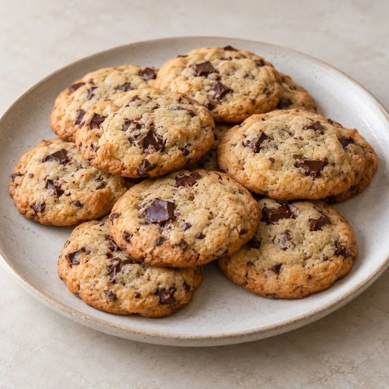 Ilustración de Galletas de mantequilla y chocolate
