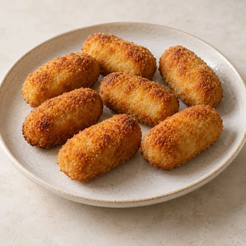 Ilustración de Croquetas congeladas