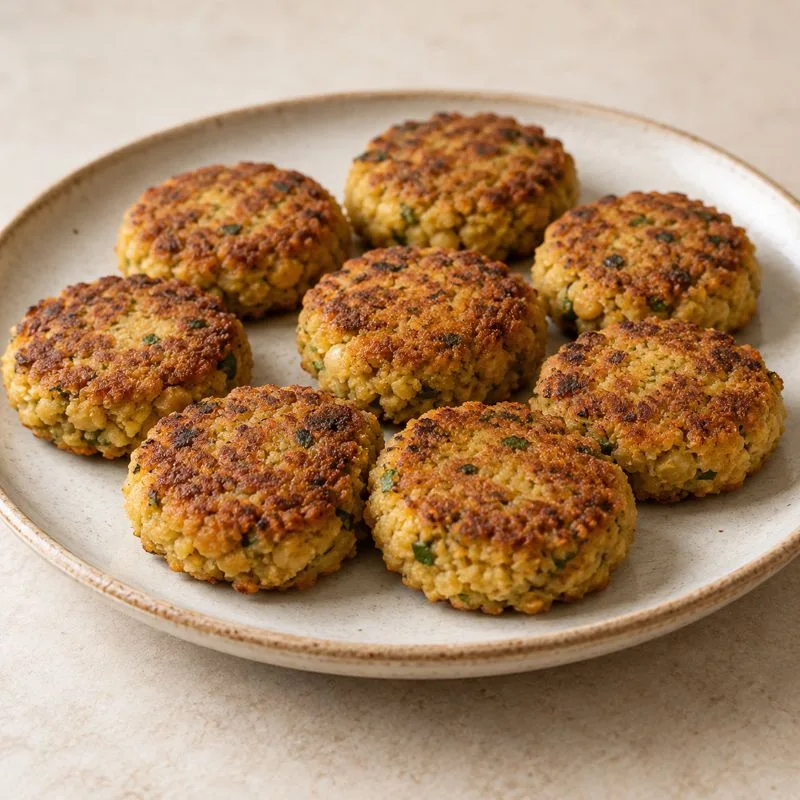 Ilustración de Falafel de garbanzo cocido