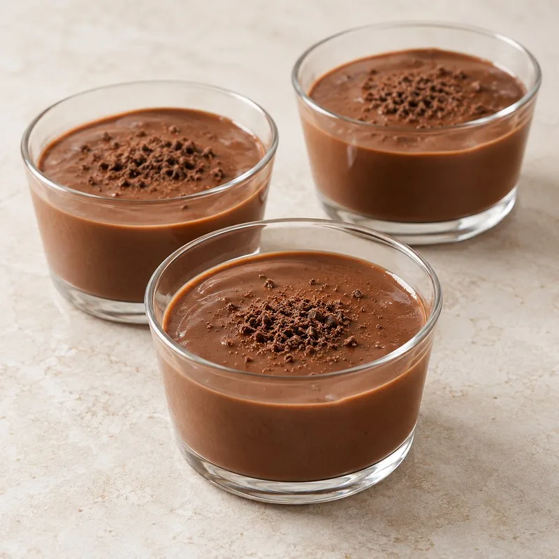 Ilustración de Natillas de chocolate