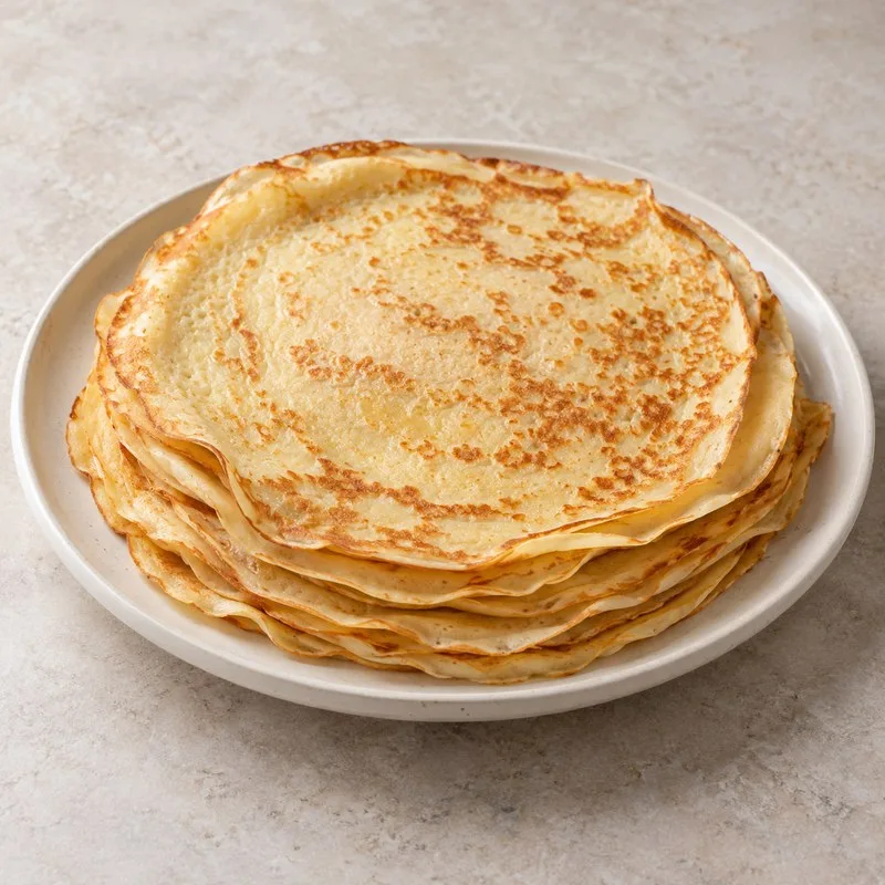 Ilustración de Masa de crepes saladas