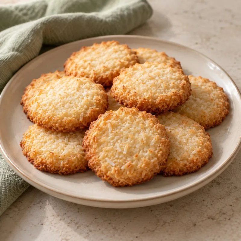 Ilustración de Galletas de coco y vainilla