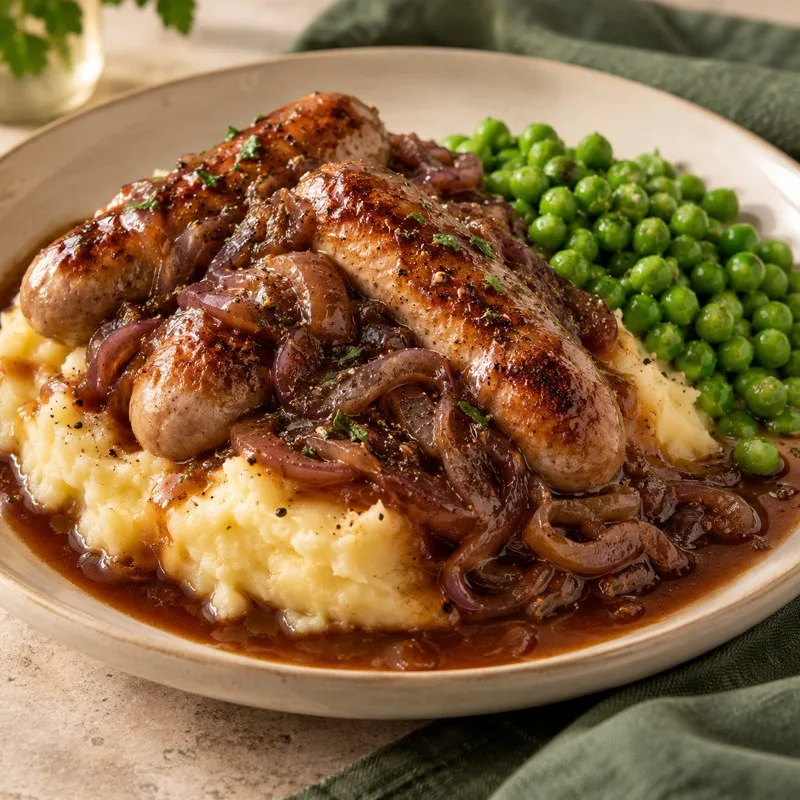 Ilustración de Bangers and mash