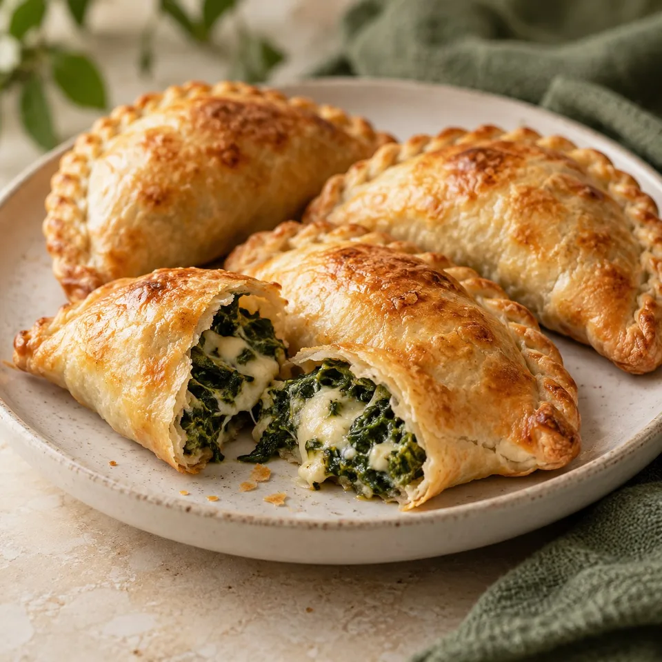 Ilustración de Empanadas de espinacas y queso