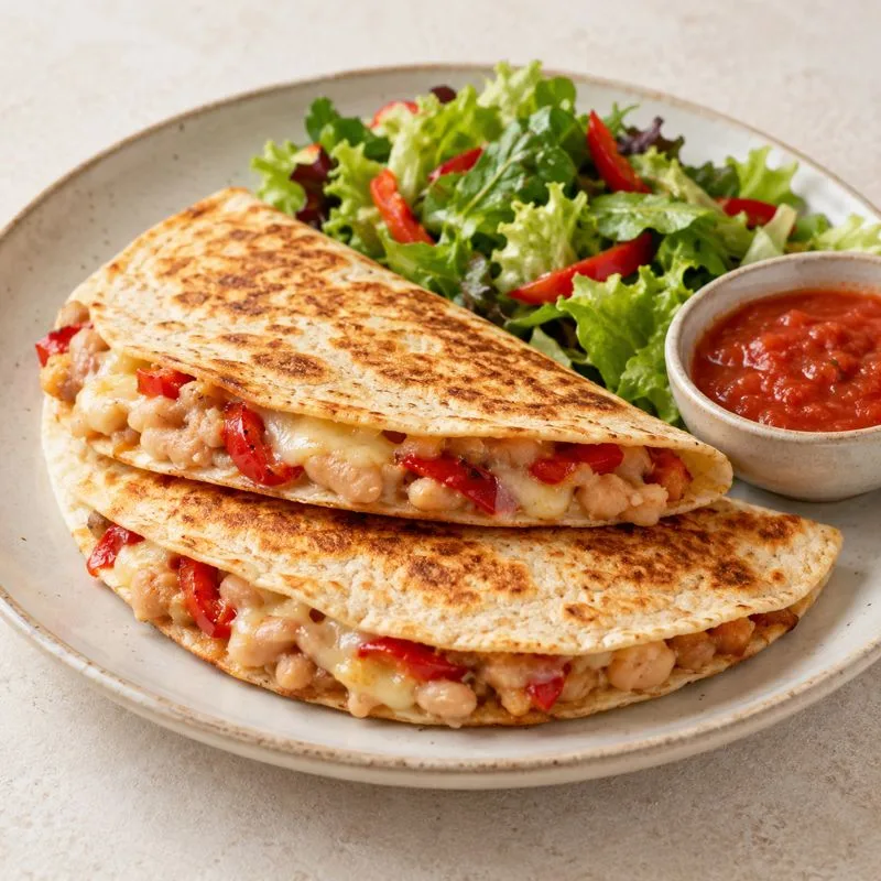 Ilustración de Quesadillas de alubias