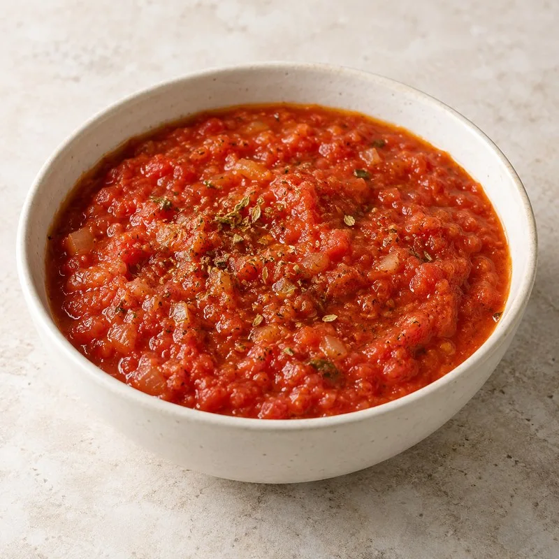 Ilustración de Salsa de tomate casera