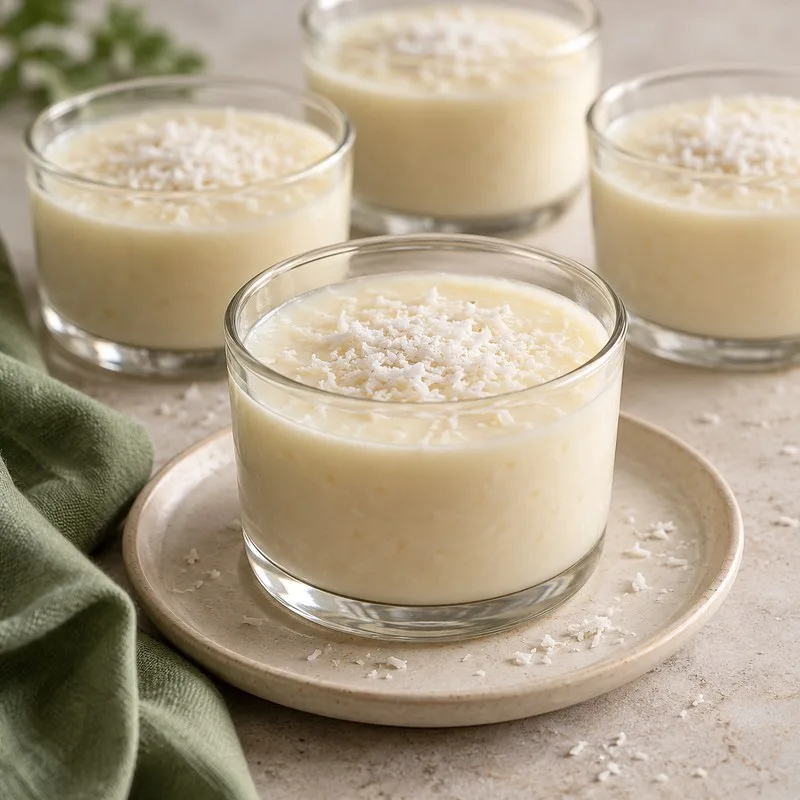Ilustración de Crema dulce de coco