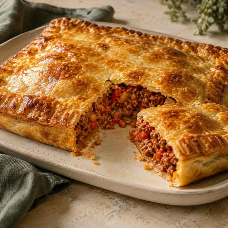 Ilustración de Empanada de carne picada