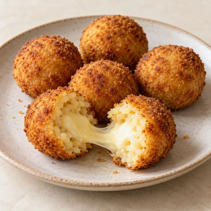 Ilustración de Arancini de mozzarella