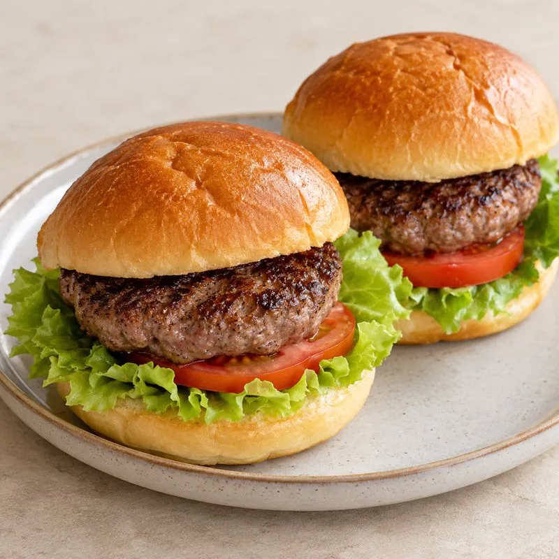 Ilustración de Hamburguesas caseras