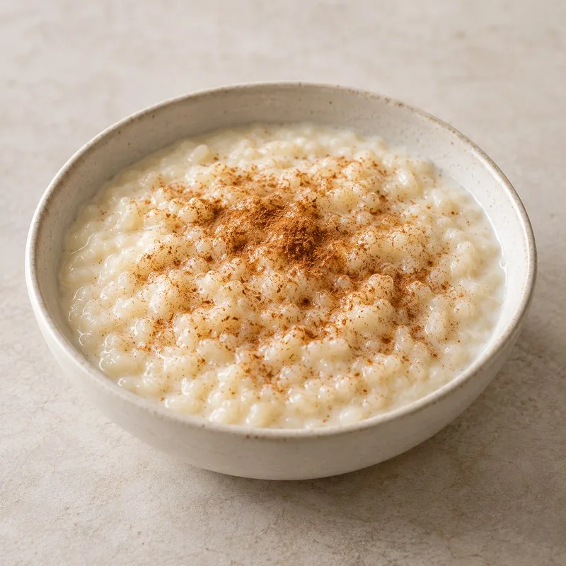 Ilustración de Arroz con leche y canela