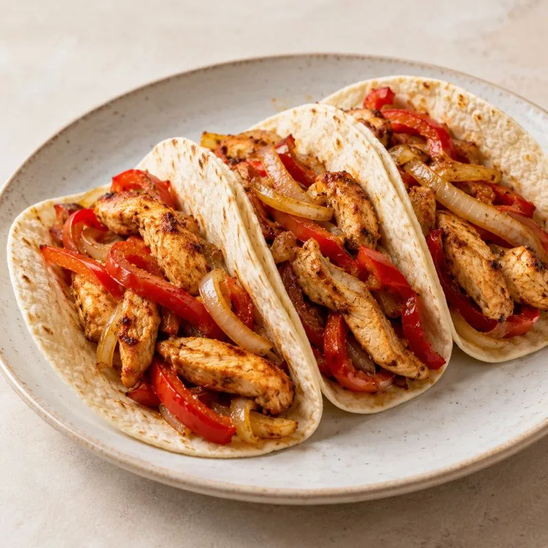 Ilustración de Fajitas de pollo