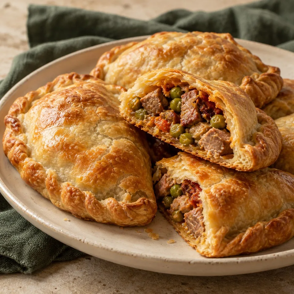 Ilustración de Empanadas mallorquinas de cordero