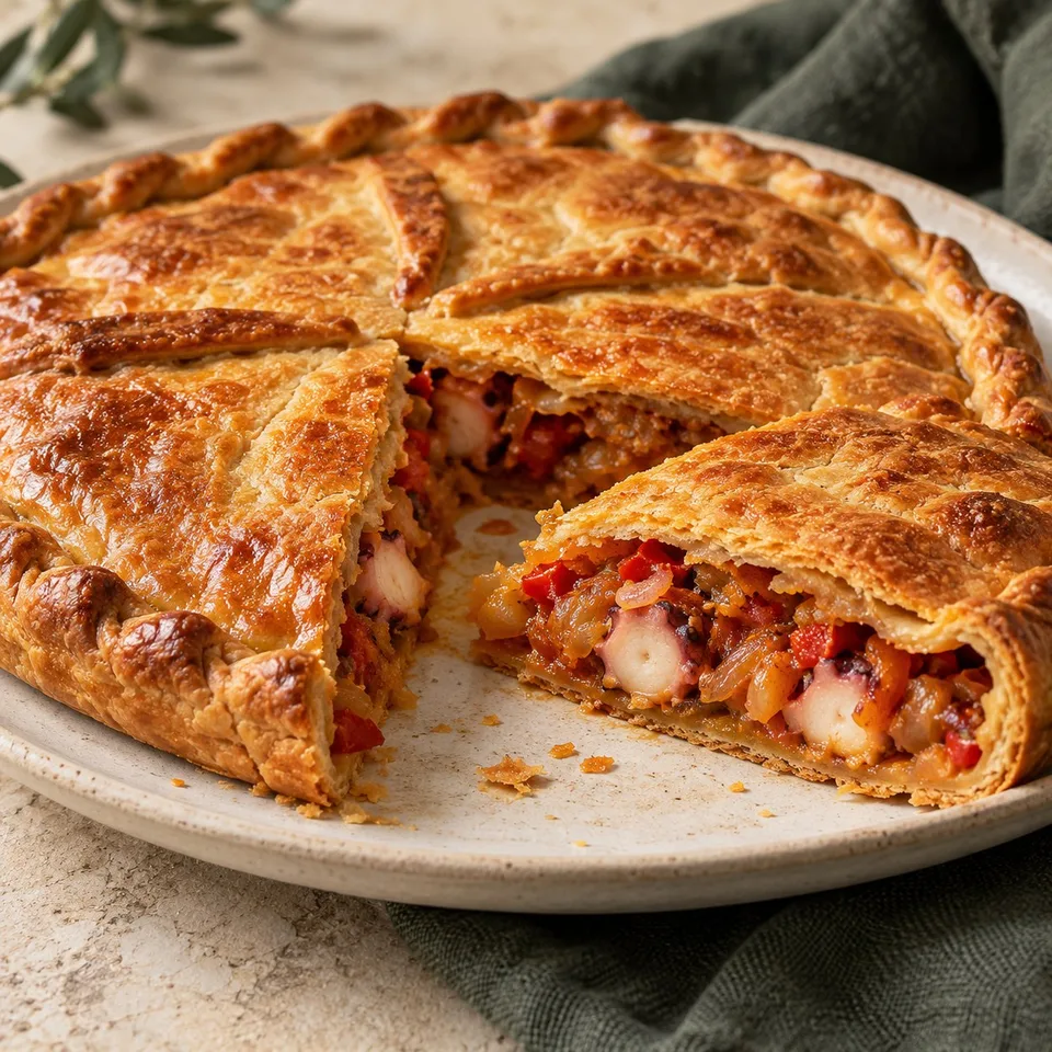 Ilustración de Empanada de pulpo