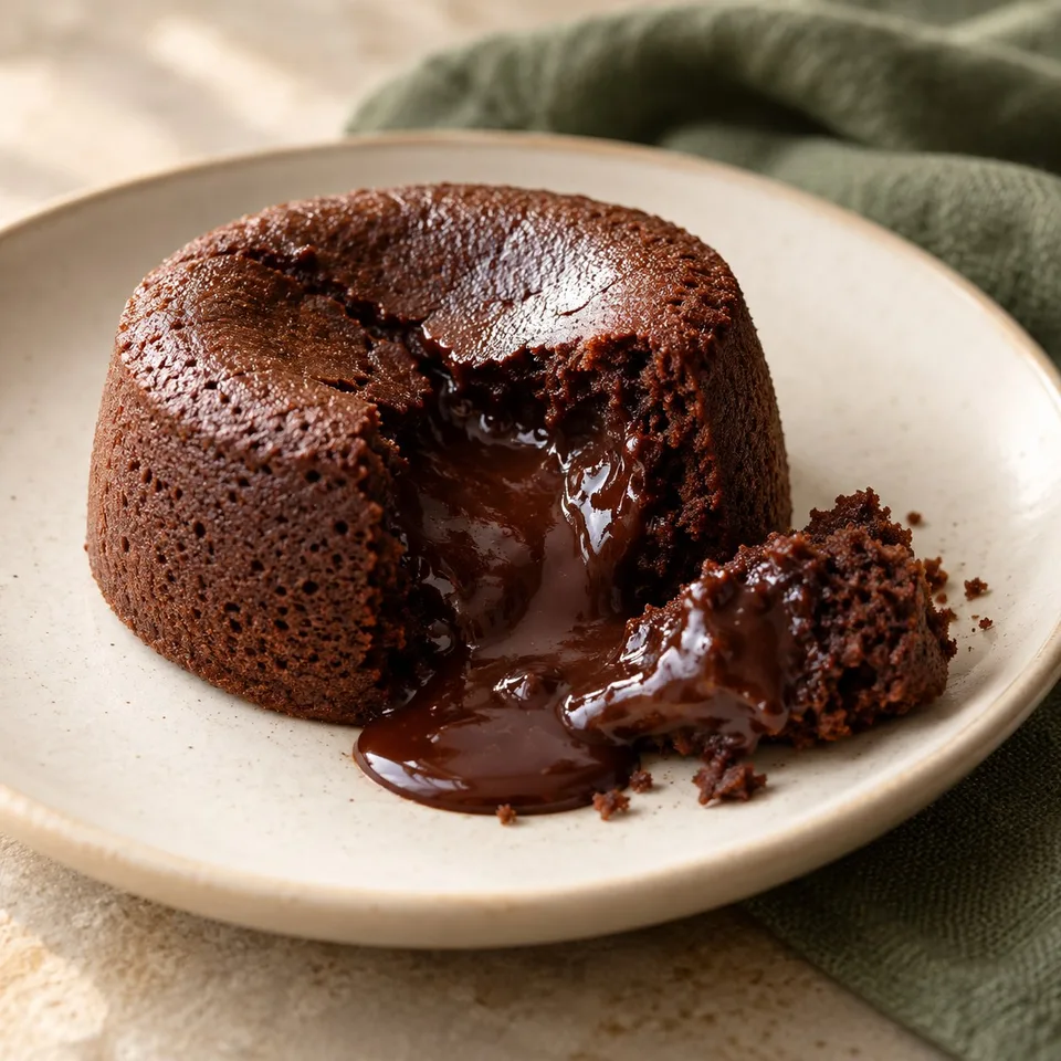 Ilustración de Coulant de chocolate