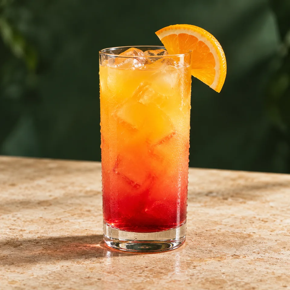 Ilustración de Tequila Sunrise