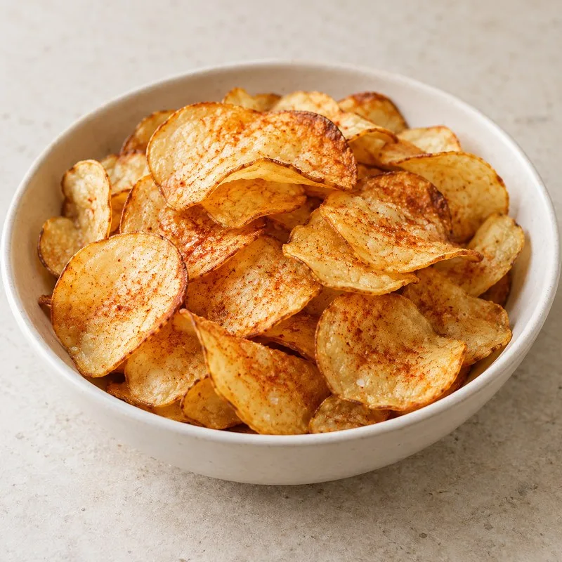 Ilustración de Chips finas de patata